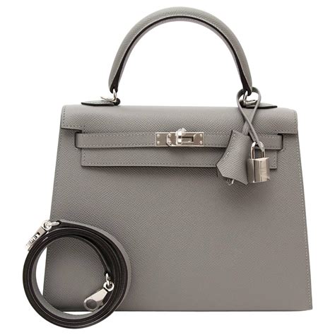 hermes kelly 25 gris pale